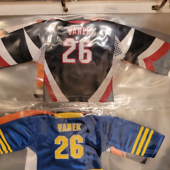 Lot of 24 2006-2008 Upper Deck NHL Mini Jersey's 4" X 9" NESH STAAL VANEK & more - Picture 8 of 16